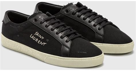 Saint Laurent Court Classic Canvas Sneakers 